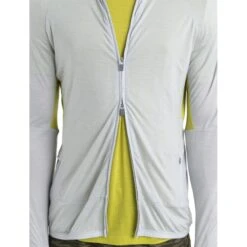 Icebreaker ZoneKnit™ Long Sleeve Zip Jacket Men - Ether/Bio Lime -Icebreaker icebreaker mens zoneknit long sleeve zip jacket ether bio lime model 6 1499308