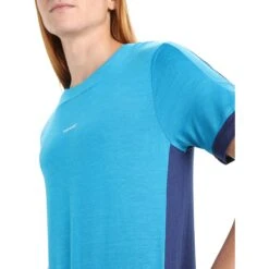 Icebreaker ZoneKnit™ Short Sleeve Tee Men - Geo Blue/Royal Navy -Icebreaker icebreaker mens zoneknit short sleeve tee geo blue royal navy 6 1458890