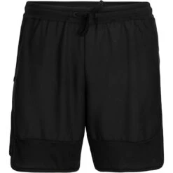 Icebreaker ZoneKnit™ Shorts Men - Black -Icebreaker icebreaker mens zoneknit shorts black 1 1265421