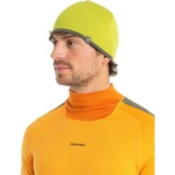 Icebreaker Pocket Hat - Bio Lime/Loden -Icebreaker icebreaker pocket hat bio lime loden 1 1542047