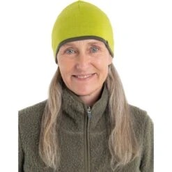 Icebreaker Pocket Hat - Bio Lime/Loden -Icebreaker icebreaker pocket hat bio lime loden 2 1542046