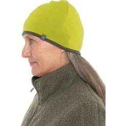Icebreaker Pocket Hat - Bio Lime/Loden -Icebreaker icebreaker pocket hat bio lime loden 3 1542045