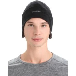 Icebreaker Quantum Beanie - Black -Icebreaker icebreaker quantum beanie black 3 1487874
