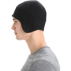 Icebreaker Quantum Beanie - Black -Icebreaker icebreaker quantum beanie black 4 1487875