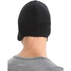 Icebreaker Quantum Beanie - Black -Icebreaker icebreaker quantum beanie black 5 1487876