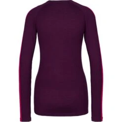 Icebreaker 200 ZoneKnit™ Crewe Long Sleeve Shirt Women - Nightshade/Eletronpnk/CB -Icebreaker icebreaker women 200 zoneknit long sleeve crewe nightshade eletronpnk cb 1 1541809