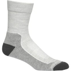 Icebreaker Hike Light Crew Socks Women - Blizzard HTHR