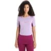 Icebreaker 125 ZoneKnit™ Short Sleeve Crewe Women - Purple Gaze/Go Berry -Icebreaker icebreaker womens 125 zoneknit short sleeve crewe purple gaze go berry 3 1385404