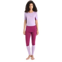 Icebreaker 125 ZoneKnit™ Short Sleeve Crewe Women - Purple Gaze/Go Berry -Icebreaker icebreaker womens 125 zoneknit short sleeve crewe purple gaze go berry 5 1385406