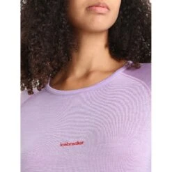 Icebreaker 125 ZoneKnit™ Short Sleeve Crewe Women - Purple Gaze/Go Berry -Icebreaker icebreaker womens 125 zoneknit short sleeve crewe purple gaze go berry 6 1385407