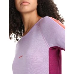 Icebreaker 125 ZoneKnit™ Short Sleeve Crewe Women - Purple Gaze/Go Berry -Icebreaker icebreaker womens 125 zoneknit short sleeve crewe purple gaze go berry 7 1385408
