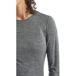 Icebreaker 200 Oasis Crewe Long Sleeve Shirt Women - Gritstone HTHR -Icebreaker icebreaker womens 200 oasis crewe long sleeve shirt gritstone hthr 6 1459215