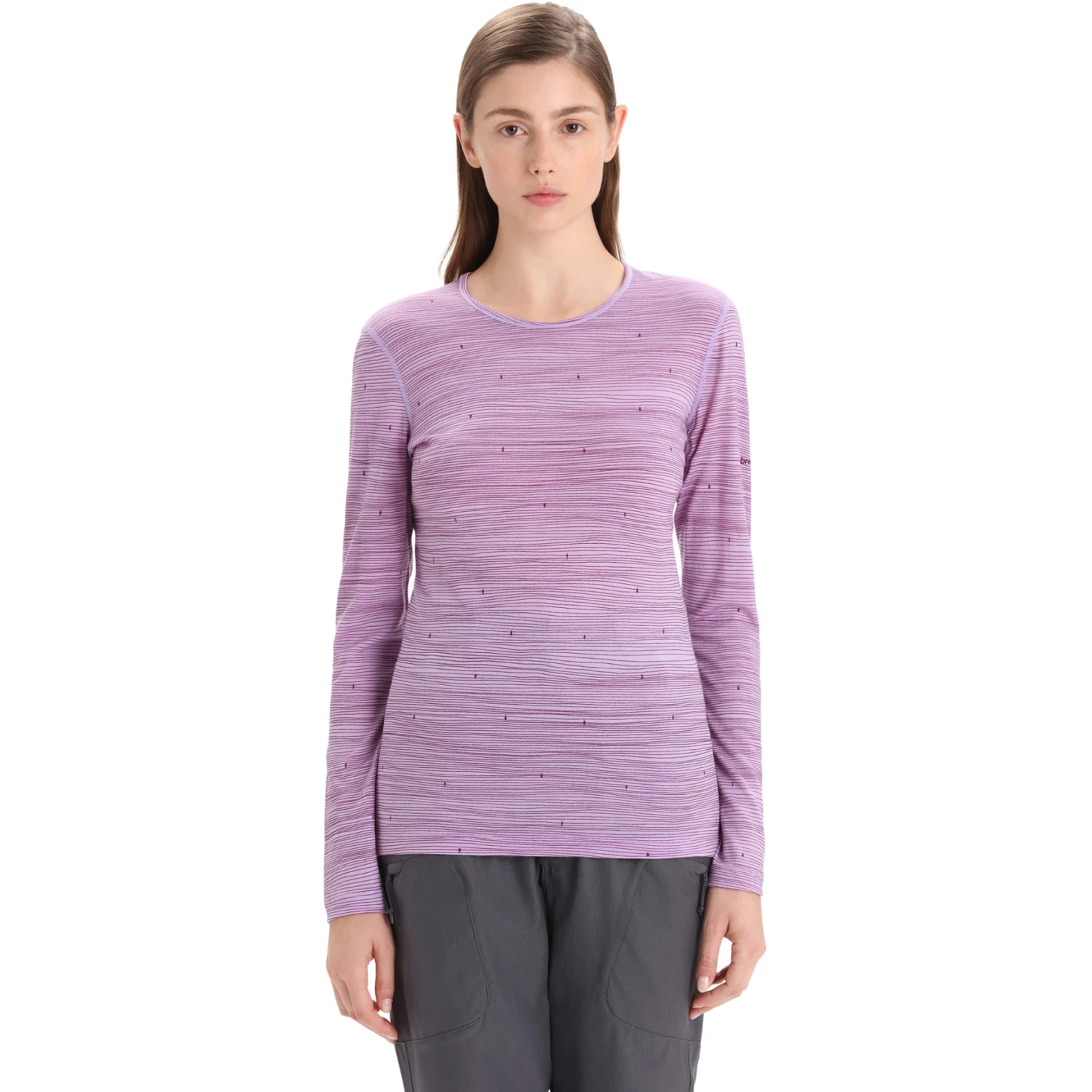 Icebreaker 200 Oasis Crewe Ski Tracks Long Sleeve Shirt Women - Purple Gaze/Go Berry/AOP 3 Icebreaker 200 Oasis Crewe Ski Tracks Long Sleeve Shirt Women - Purple Gaze/Go Berry/AOP