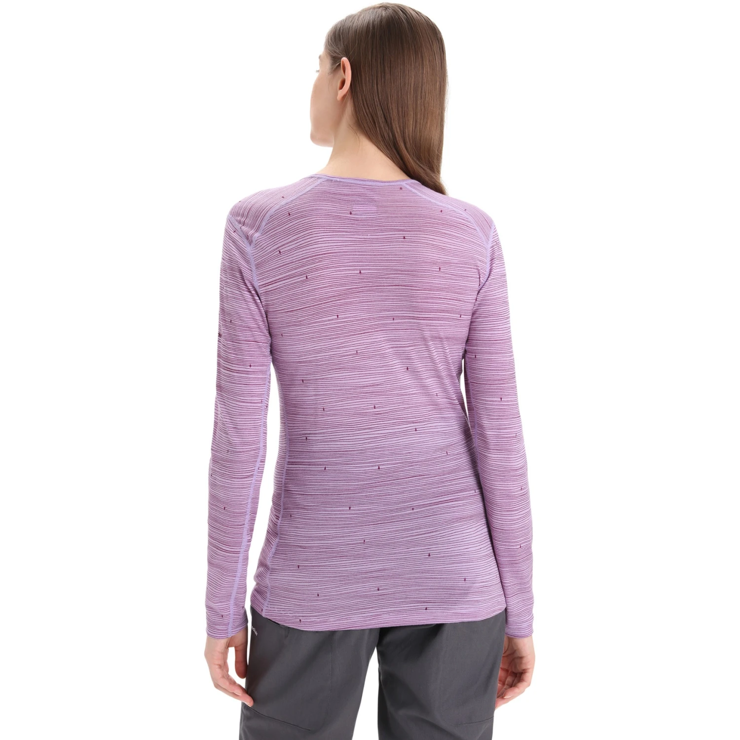 Icebreaker 200 Oasis Crewe Ski Tracks Long Sleeve Shirt Women - Purple Gaze/Go Berry/AOP 4 Icebreaker 200 Oasis Crewe Ski Tracks Long Sleeve Shirt Women - Purple Gaze/Go Berry/AOP - Image 2