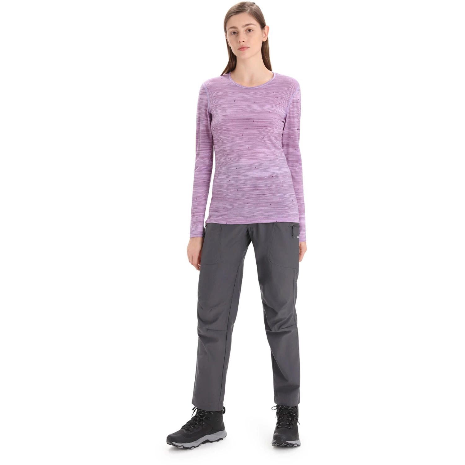 Icebreaker 200 Oasis Crewe Ski Tracks Long Sleeve Shirt Women - Purple Gaze/Go Berry/AOP 7 Icebreaker 200 Oasis Crewe Ski Tracks Long Sleeve Shirt Women - Purple Gaze/Go Berry/AOP - Image 5