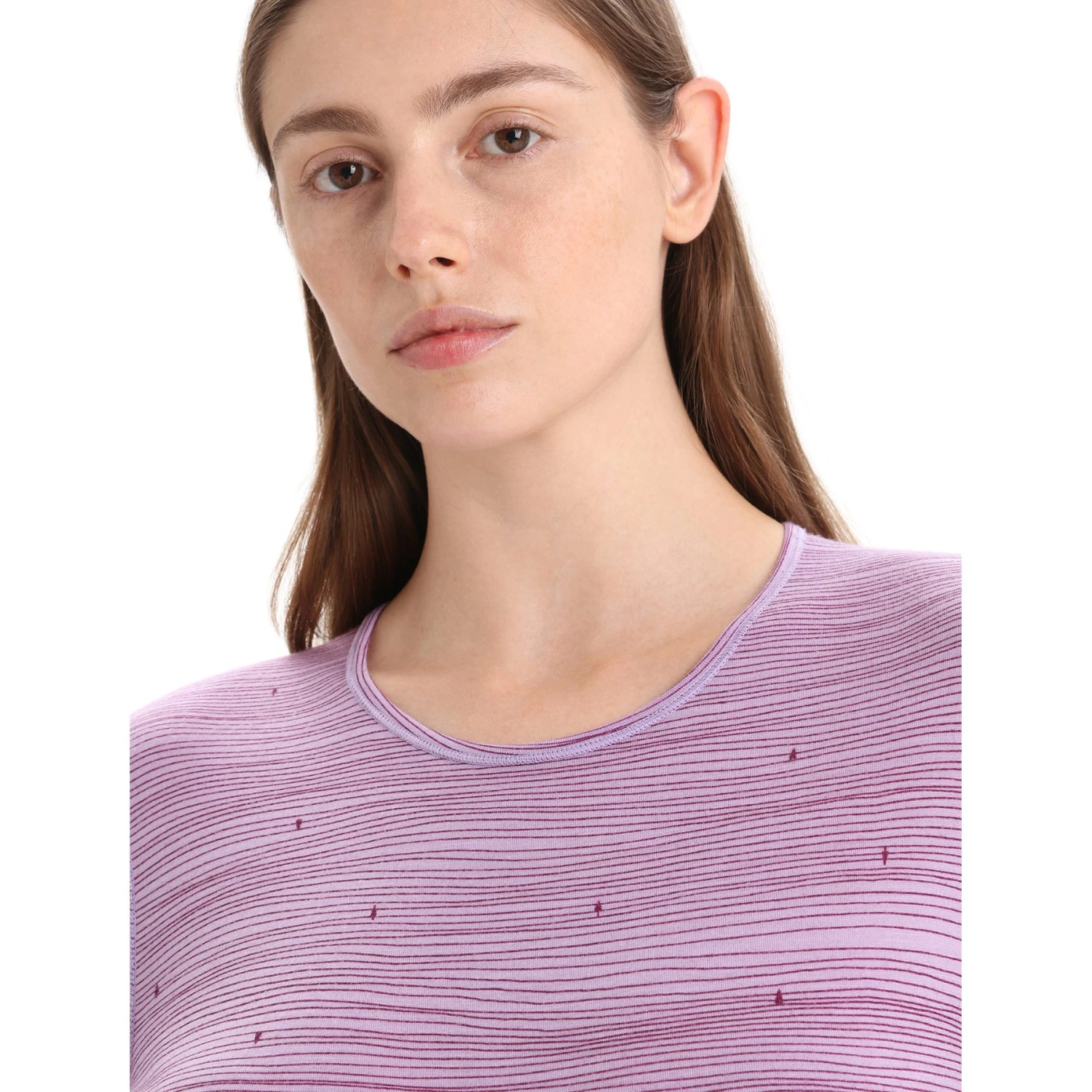 Icebreaker 200 Oasis Crewe Ski Tracks Long Sleeve Shirt Women - Purple Gaze/Go Berry/AOP 8 Icebreaker 200 Oasis Crewe Ski Tracks Long Sleeve Shirt Women - Purple Gaze/Go Berry/AOP - Image 6