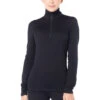 Icebreaker 200 Oasis Half Zip Long Sleeve Shirt Women - Black 2 Icebreaker 200 Oasis Half Zip Long Sleeve Shirt Women - Black -Icebreaker icebreaker womens 200 oasis halfzip ls black 2 840041