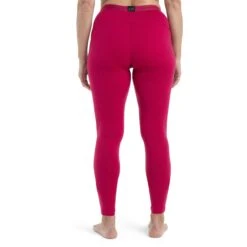 Icebreaker 200 Oasis Leggings Women - Electron Pink -Icebreaker icebreaker womens 200 oasis leggings electron pink model 2 1499414