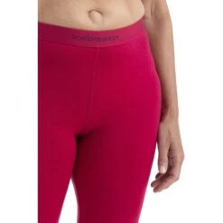 Icebreaker 200 Oasis Leggings Women - Electron Pink -Icebreaker icebreaker womens 200 oasis leggings electron pink model 5 1499417