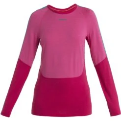Icebreaker 200 Sonebula Crewe Long Sleeve Shirt Women - Electron Pink/Tempo/Flux Green 10 Icebreaker 200 Sonebula Crewe Long Sleeve Shirt Women - Electron Pink/Tempo/Flux Green -Icebreaker icebreaker womens 200 sonebula long sleeve crewe electron pink tempo flux green 1 1488725