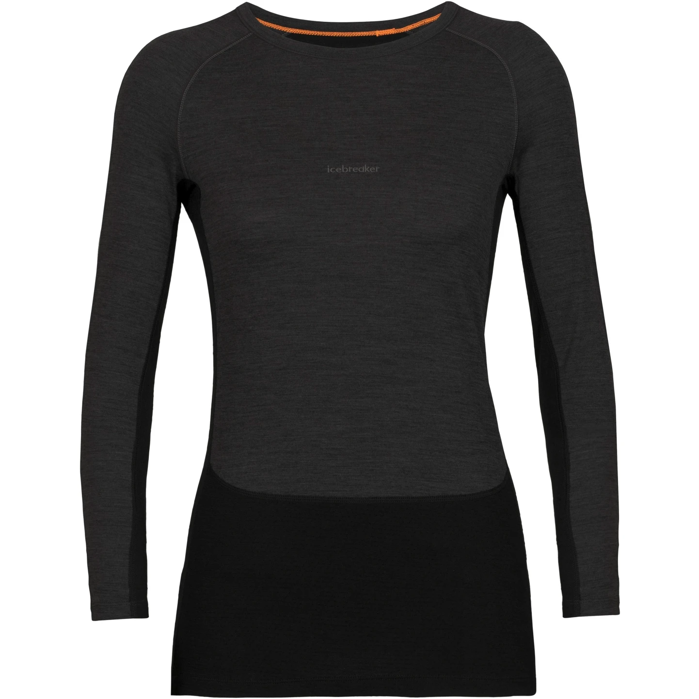 Icebreaker 200 ZoneKnit™ Crewe Long Sleeve Shirt Women - Jet Hthr/Black/Metro Hthr 5 Icebreaker 200 ZoneKnit™ Crewe Long Sleeve Shirt Women - Jet Hthr/Black/Metro Hthr - Image 3