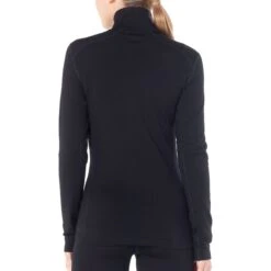 Icebreaker 260 Tech Half Zip Long Sleeve Shirt Women - Black -Icebreaker icebreaker womens 260 tech half zip long sleeve shirt black 3 904499
