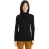 Icebreaker 260 Tech Turtleneck Long Sleeve Shirt Women - Black