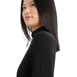 Icebreaker 260 Tech Turtleneck Long Sleeve Shirt Women - Black 12 Icebreaker 260 Tech Turtleneck Long Sleeve Shirt Women - Black -Icebreaker icebreaker womens 260 tech long sleeve turtleneck black 5 1272477