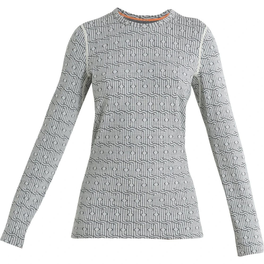 Icebreaker 260 Vertex Crewe Herenga Long Sleeve Shirt Women - Snow/Black 5 Icebreaker 260 Vertex Crewe Herenga Long Sleeve Shirt Women - Snow/Black - Image 3