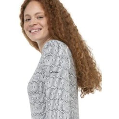 Icebreaker 260 Vertex Crewe Herenga Long Sleeve Shirt Women - Snow/Black 14 Icebreaker 260 Vertex Crewe Herenga Long Sleeve Shirt Women - Snow/Black -Icebreaker icebreaker womens 260 vertex crewe herenga long sleeve snow black model 4 1499527