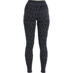 Icebreaker 260 Vertex Glacial Flow Leggings Women - Graphite/Black/Jet HTHR -Icebreaker icebreaker womens 260 vertex glacial flow leggings graphite black jet hthr 2 1488874