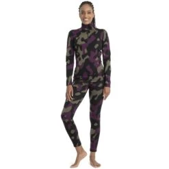 Icebreaker 260 Vertex Half Zip Natural Shades Long Sleeve Shirt Women - Black/Loden/Nightshade/Jet HTHR -Icebreaker icebreaker womens 260 vertex half zip natural shades long sleeve black loden nightshade jet hthr 3 1536352