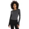 Icebreaker 260 ZoneKnit™ Crewe Long Sleeve Shirt Women - Jet HTHR/Black/Metro HTHR 2 Icebreaker 260 ZoneKnit™ Crewe Long Sleeve Shirt Women - Jet HTHR/Black/Metro HTHR -Icebreaker icebreaker womens 260 zoneknit crewe long sleeve jet hthr black metro hthr 1 1489472