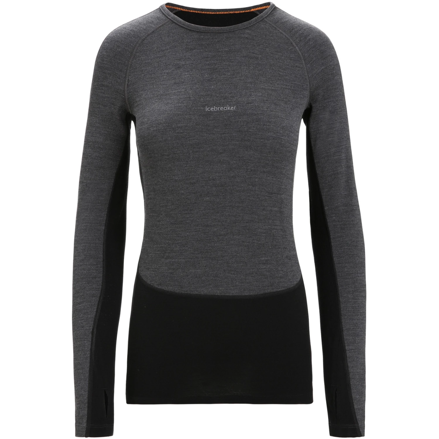 Icebreaker 260 ZoneKnit™ Crewe Long Sleeve Shirt Women - Jet HTHR/Black/Metro HTHR 5 Icebreaker 260 ZoneKnit™ Crewe Long Sleeve Shirt Women - Jet HTHR/Black/Metro HTHR - Image 3