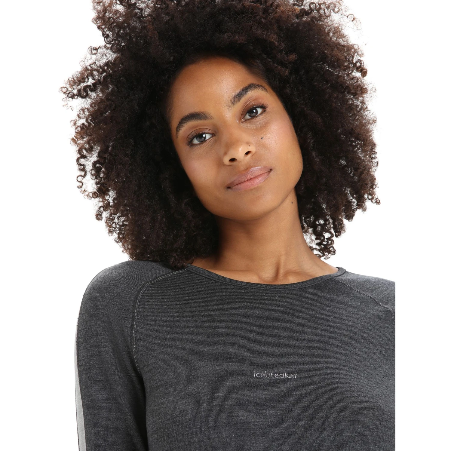 Icebreaker 260 ZoneKnit™ Crewe Long Sleeve Shirt Women - Jet HTHR/Black/Metro HTHR 8 Icebreaker 260 ZoneKnit™ Crewe Long Sleeve Shirt Women - Jet HTHR/Black/Metro HTHR - Image 6