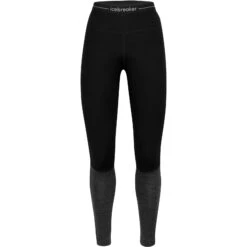 Icebreaker 260 ZoneKnit™ Leggings Women - Black/Jet Hthr -Icebreaker icebreaker womens 260 zoneknit leggings black jet hthr 1 1271577
