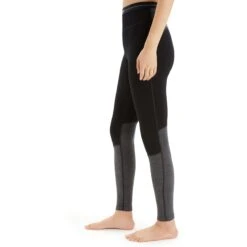Icebreaker 260 ZoneKnit™ Leggings Women - Black/Jet Hthr -Icebreaker icebreaker womens 260 zoneknit leggings black jet hthr 4 1555016
