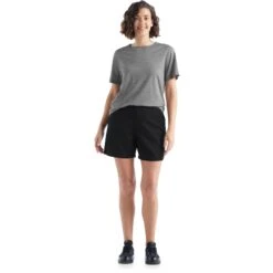 Icebreaker Berlin Shorts Women - Black -Icebreaker icebreaker womens berlin shorts black 4 1146904