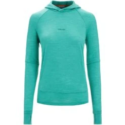 Icebreaker Cool-Lite™ Long Sleeve Hoodie Women - Fresh -Icebreaker icebreaker womens cool lite long sleeve hoodie fresh 1 1381078