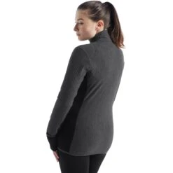 Icebreaker Descender Long Sleeve Zip Women - Jet Hthr/Black 13 Icebreaker Descender Long Sleeve Zip Women - Jet Hthr/Black -Icebreaker icebreaker womens descender long sleeve zip jet hthr black 4 1269798