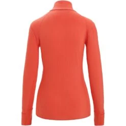 Icebreaker Descender Long Sleeve Zip Women - Vibrant Earth -Icebreaker icebreaker womens descender long sleeve zip vibrant earth 2 1381203