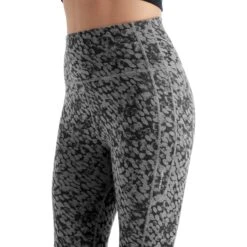 Icebreaker Fastray Forest Shadow High Rise Tights Women - Metro Heather/AOP -Icebreaker icebreaker womens fastray high rise tights forest shadow metro heather aop 7 1147235