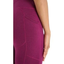 Icebreaker Fastray High Rise Tights Women - Go Berry -Icebreaker icebreaker womens fastray high rise tights go berry 6 1381246