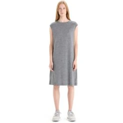 Icebreaker Granary Sleeveless Dress Women - Gritstone Hthr