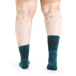 Icebreaker Hike Cool-Lite 3Q Crew Socks Women - Green Glory/Fresh -Icebreaker icebreaker womens hike cool lite 3q crew socks green glory fresh 4 1381283