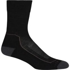 Icebreaker Hike+ Light Crew Socks Women - Black/Monsoon/Mink