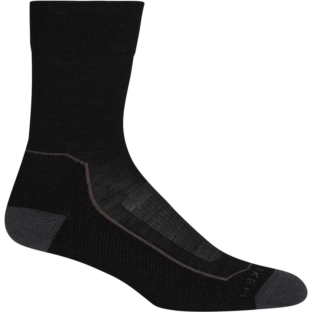 Icebreaker Hike+ Light Crew Socks Women - Black/Monsoon/Mink 3 Icebreaker Hike+ Light Crew Socks Women - Black/Monsoon/Mink
