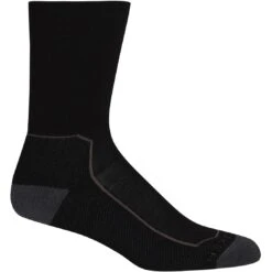 Icebreaker Hike+ Medium Crew Socks Women - Black/Monsoon/Mink