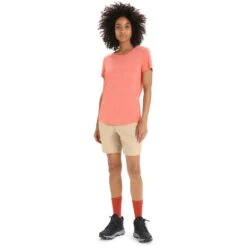 Icebreaker Hike Shorts Women - Sand -Icebreaker icebreaker womens hike shorts sand 5 1384206