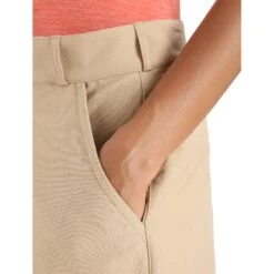 Icebreaker Hike Shorts Women - Sand -Icebreaker icebreaker womens hike shorts sand 6 1384207
